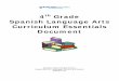 4th Grade Spanish Language Arts Curriculum … Spanish...Spanish Language Arts . Curriculum Essentials . Document. ... rapidly from birth through adolescence within ... topic or text,