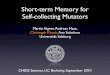Short-term Memory for Self-collecting Mutators - … Seminar, UC Berkeley, September 2010 Short-term Memory for Self-collecting Mutators Martin Aigner, Andreas Haas, Christoph Kirsch,