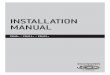 INSTALLATION MANUAL - EcoWater · INSTALLATION MANUAL ... An owner manual covering the care of the unit is also available. ... EcoWater Systems reserve the right to alter the