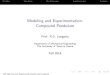 Modeling and Experimentation: Compound …dsclab/leks/2_Modeling_Experimentation_Pendulum.pdfModeling and Experimentation: Compound Pendulum ... pendulum system studied in lab experiments
