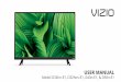 USER MANUAL - Vizio · USER MANUAL VIZIO. Table Of Contents ii ... visit our website at  or call toll free at (877) 698-4946. ... Misuse may result in electric shock or fire
