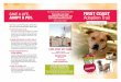 SAVE A LIFE. First Coast No More Homeless Pets offers … · FIRST COAST Adoption Trail Save a Life. ... 709 South 8th St. | Fernandina Bch, FL 32034 ... Fernandina Beach, FL 32034