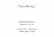“Data Mining Approach for environmental Conditions ...marta/Enginfo/Palestra4_Intro_datamining.pdf– Relational data model, relational DBMS implementation ... – Data mining and