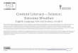 Content Literacy—Science: Extreme Weathermillriverschools.org/documents/drivesync/Curriculum...Extreme Weather English Language Arts and Science, Grade 3 This unit, which takes approximately