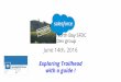 with a guide ! Exploring Trailhead June 14th, 2016files.meetup.com/9288402/June 2016 North Bay Salesforce Dev & User... · @NorthBayUG_SFDC Admin topics (5:00-6:30pm) Trailhead Overview