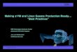Making z/VM and Linux Guests Production Ready… “Best ... · “Best Practices” ... eServer, FICON, IBM, IBM Logo, iSeries, MVS, OS/390, pSeries, RS/6000, S/390, System z9, VM/ESA,