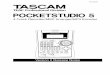 POCKETSTUDIO 5 - TASCAMtascam.com/content/downloads/products/347/PS5v2_ReleaseNotes.pdfPOCKETSTUDIO 5 4-Track Recorder/MIDI ... order—"Program list" on page 12. • New features