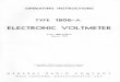 ELECTRONIC VOLTMETER - Iet Labs Electronic Voltmeter.pdf · The Type 1806-A Electronic Voltmeter ... It is used for the measurement ... the voltmeter is essentially a peak-responding