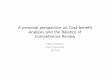 A personal perspective on Cost-benefit Analysis and the ... · A personal perspective on Cost-benefit Analysis and the Balance of Competences Review Peter Andrews ... made better-off
