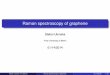 Raman spectroscopy of graphene - Fachbereich Physik ... · Raman spectroscopy of graphene Stefan Ulonska Free University of Berlin 01/14/2014 Stefan Ulonska (FU Berlin) Raman spectroscopy