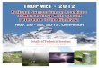 Details of Technical Sessions - tropmet2012.u-sac.inTROPMET2012oralpresentation.pdf · 3 | P a g e B. THEME- IN SITU OBSERVATION AND NETWORKING Technical Session 2 - In situ Observation