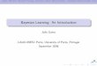 Bayesian Learning: An Introduction - FCUP - …ines/aulas/0809/MIM/aulas/bayes08.pdf · OutlineMotivation: Information ProcessingIntroductionBayesian Network Classi ersk-Dependence