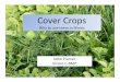 Cover Crops - ilfb.org · Your Reasons to Use Cover Crops • Improved soil tilth • Increase Organic Matter • Increase soil biological activity • Improve soil structure/reduce