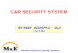 CAR SECURITY SYSTEM - Mahindra Dashboard Tehnical Literatur… · CAR SECURITY SYSTEM All NEW SCORPIO ... Car security system ... ( One siren chirp will confirm the entry in the Passive