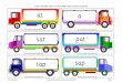 Letters and Sounds Phase 2 Decodable Words on trucks · Phase 2 decodable words on trucks for DfES Letters and Sounds programme ... ©  pet ©  ten . Ref: 