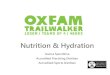 Nutrition & Hydration - Oxfam Australia Trailwalker Replace pre-event meal with nutritious drinks e.g. Sustagen - Eat earlier and top up with sports drink Eating before exercise Beginner