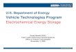 Vehicle Technologies Program - ARPA-E · Vehicle Technologies Program Electrochemical Energy Storage. Charter and Goals ... $24M $41M $48M $69M. R&D Program Activities Advanced Materials