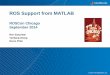 ROS Support from MATLAB · 3 MATLAB ROS I/O Package A Downloadable MATLAB Add-On MATLAB based API for interacting with ROS Create ROS nodes directly in MATLAB Exchange data via publishers