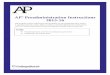 AP Preadministration Instructions - College Board · AP® Preadministration Instructions ... This booklet contains information about holding an AP preadministration session. ... AP