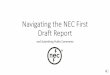 Navigating the NEC First Draft Report - NFPA the... · Navigating the NEC First Draft Report ... 2015 is the Year of Living Less ... Please use this search screen to find all of your