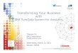 Transforming Your Business with - SHARE€¦ · Transforming Your Business with IBM PureData ... A high performance appliance that integrates Netezza ... Pure Data System for Analytics