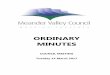 ORDINARY MINUTES - meander.tas.gov.au · Minutes of the ordinary meeting of the Meander Valley Council held at ... the Ordinary meeting of Council held on Tuesday 14 ... Rural Health