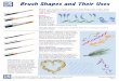 Brush Shapes and Their Uses - Art and Frame of Sarasota Cornell Brush Shapes.pdf · Liner Brushes– Enhance your painting with detail lines, outlining or fancy borders. Liner brushes