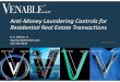 Anti-Money Laundering Controls for - Venable LLP · Anti-Money Laundering Controls for ... individual sanctions and, for banks, in egregious cases, ... Anti-Money Laundering Controls