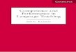 Competence and Performing in Language Teaching … · In Competence and Performing in Language Teaching, Jack C. Richards discusses what language teachers need to know and do to be