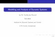 Modeling and Analysis of Dynamic Systems - ETH Zürich · Permanently Excited DC Motor: introduction Modeling of a DC ... by Dr. Guillaume Ducard 0.5cmFall 2016 0.5cm Institute for