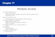 Multiple access - College of Science and Engineeringsce.uhcl.edu/goodwin/Ceng5332/downLoads/Chapter_17.pdf · Multiple access. Time Division ... Examples: Nodic Mobile Telephony 