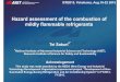 Hazard assessment of the combustion of mildly … Yokohama, Aug.16-22 2015 Hazard assessment of the combustion of mildly flammable refrigerants Tei Saburia* aNational Institute of