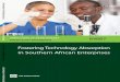 Fostering Technology Absorption in Southern … Technology Absorption in Southern African Enterprises ... Fostering technology absorption in southern ... Cape Town in South Africa
