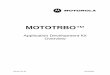 Application Development Kit Overview - QSL.net Application... · 4 MOTOTRBO™ is Motorola’s next generation of Professional Radio that is capable of ... 52 firmware to create the