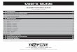 User’s Guide - Tripp Lite can manage the device from a PowerAlert network management software, SNMP Network Management Station, Web browser ... (Refer to the printed manual
