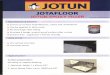 +JOTUN JOTAFLOOR JOTUN EPOXY FILLER Key … · 1 part Jotun Epoxy Filler, Comp. B (curing agent) until a uniform colour and consistency is obtained 1 hour (Reduced at higher temp.)