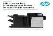 Family data sheet HP LaserJet Enterprise flow M830 MFP …€¦ ·  · 2018-04-08Mobile device must support near field communications-enabled printing. ... Family data sheet | HP