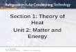 Section 1: Theory of Heat Unit 2: Matter and Energyokanagancollegefoundationrefrigeration.pbworks.com/f/... ·  · 2011-02-21Unit 2: Matter and Energy . Unit Objectives After studying