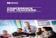 CONFERENCE FOR TEACHERS - britishcouncil.nl · courses on IELTS and the Cambridge English Qualifications. ... the marking scheme. ... writing and listening practice,