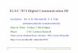 ELEC 7073 Digital Communication III - University of Hong …sdma/elec7073/Part1-Introduction_small.pdf · ELEC 7073 Digital Communication III Lecturers: Dr. S. D. Ma and Dr. T. I
