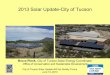 2013 Solar Update-City of Tucson - Pima Association of Governments Home Page, Tucson ...€¦ ·  · 2013-06-192013-06-18 · City of Tucson Solar Update-SW Air Quality Forum June