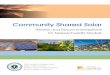 Community Shared Solar - Mass.Gov€¦ ·  · 2016-08-31Community Shared Solar: Review and Recommendations for Massachusetts Models 3 About the Massachusetts Department o f Energy