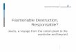 Fashionable Destruction, Responsable? - WordPress.com · departement technologie Fashionable Destruction, Responsable? Jeans, a voyage from the cotton plant to the wardrobe and beyond