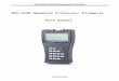 TDS-100H Handheld Ultrasonic Flowmeter User … Handheld Ultrasonic Flowmeter - 1 - IDiytool.com 1. Introduction 1.1 Preface Welcome to the TDS-100H ultrasonic flowmeter that has been