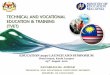TECHNICAL AND VOCATIONAL EDUCATION & TRAINING (TVET… · technical and vocational education & training (tvet) zanariah hj. ... tvet systems in malaysia moe tvet ... opportunities