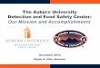 The Auburn University Detection and Food Safety Center ... · The Auburn University Detection and Food Safety Center: Our Mission and Accomplishments ... Immobilization