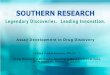 Assay Development in Drug Discovery - UAB - The … · • Significance of Assay Development in Drug Discovery ... Advantages: High sensitivity, ... Migration - Scratch assay •