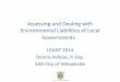 Assessing and Dealing with Environmental Liabilities of ... - Dennis Kefalas... · Assessing and Dealing with Environmental Liabilities of Local Governments . ... loan guarantee or