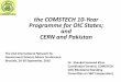 the COMSTECH 10-Year Programme for OIC States; and …ec.europa.eu/research/conferences/2016/ingsa2016/pdf/presentations/... · the COMSTECH 10-Year Programme for OIC States; and