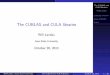 The CUBLAS and CULA libraries - GitHub Pages · The CUBLAS and CULA libraries Will Landau CUBLAS overview Using CUBLAS The CUBLAS and CULA libraries CULA Will Landau Iowa State University
